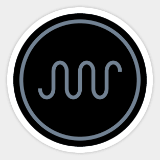 Synth Waveform for Electronic Musician Sticker